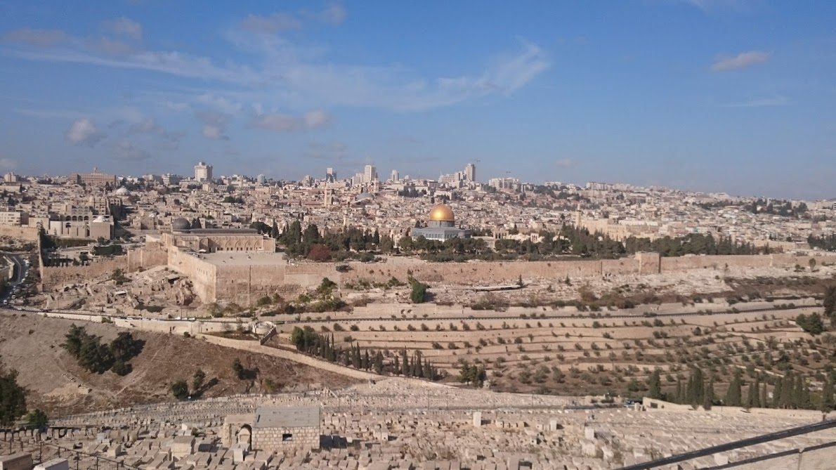 オリーブ山からのエルサレム旧市街