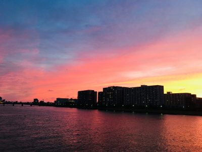 夕焼けがきれいだった