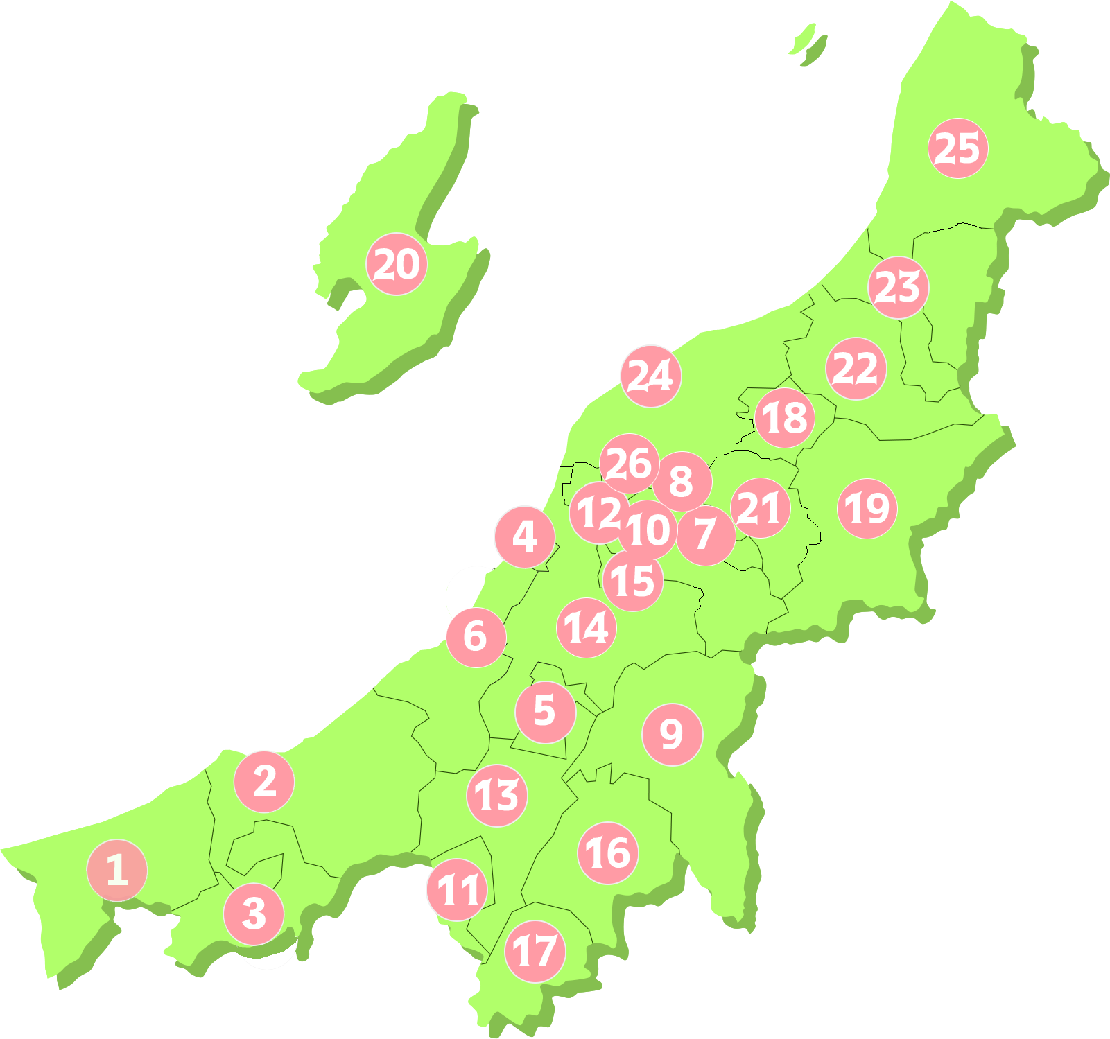 新潟県マップ